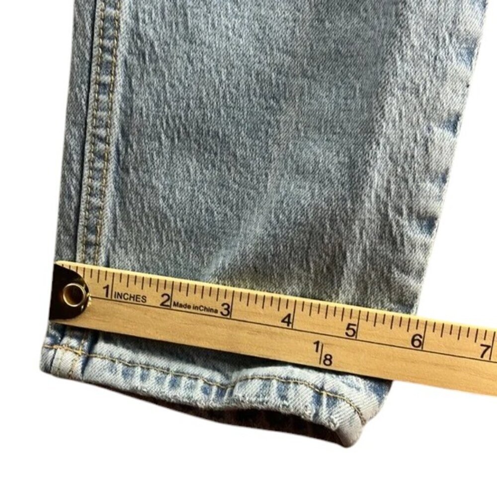 Zara High Rise Distressed Jeans Size 4 - Picture 7 of 13
